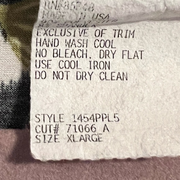 #1127. Christina Hope Petite 3/4 Sleeve Floral/Striped print Shirt w/Keyhole. Lg - Picture 3 of 8